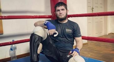 Хабиб Нурмагомедов впервые вернулся к тренировкам после смерти отца