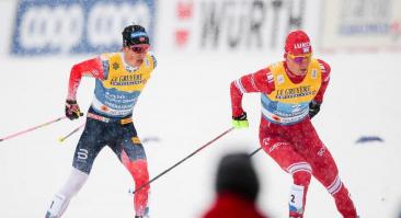 Норвегия выиграла командный спринт, Большунов и Ретивых — третьи